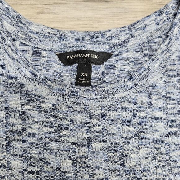 BANANA REPUBLIC Womens Blue Stretch Tank Shirt Size XS - Picture 5 of 6